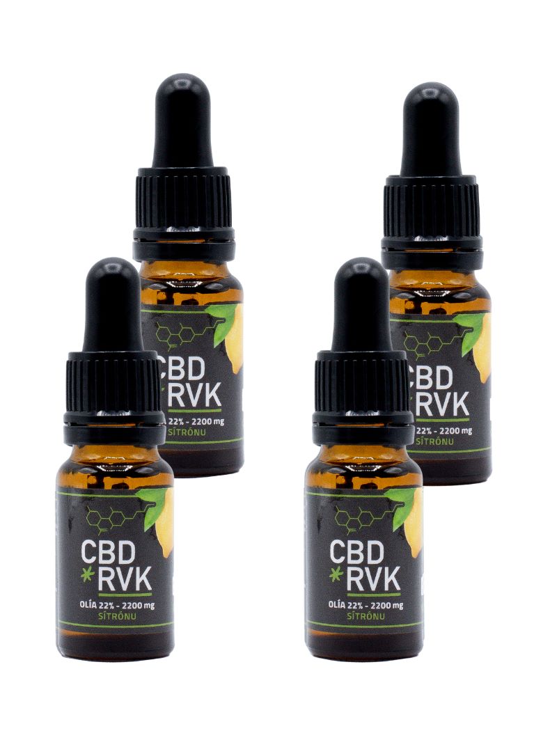 4-pack premium CBD oil 24% lemon