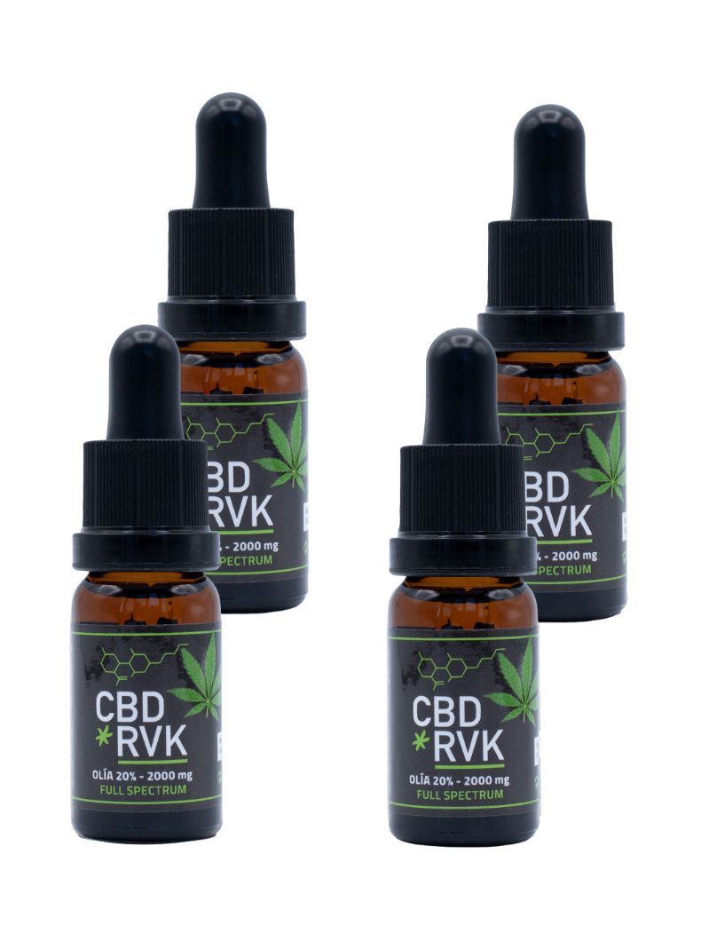 4-pack natural full-spectrum CBD oil 20%