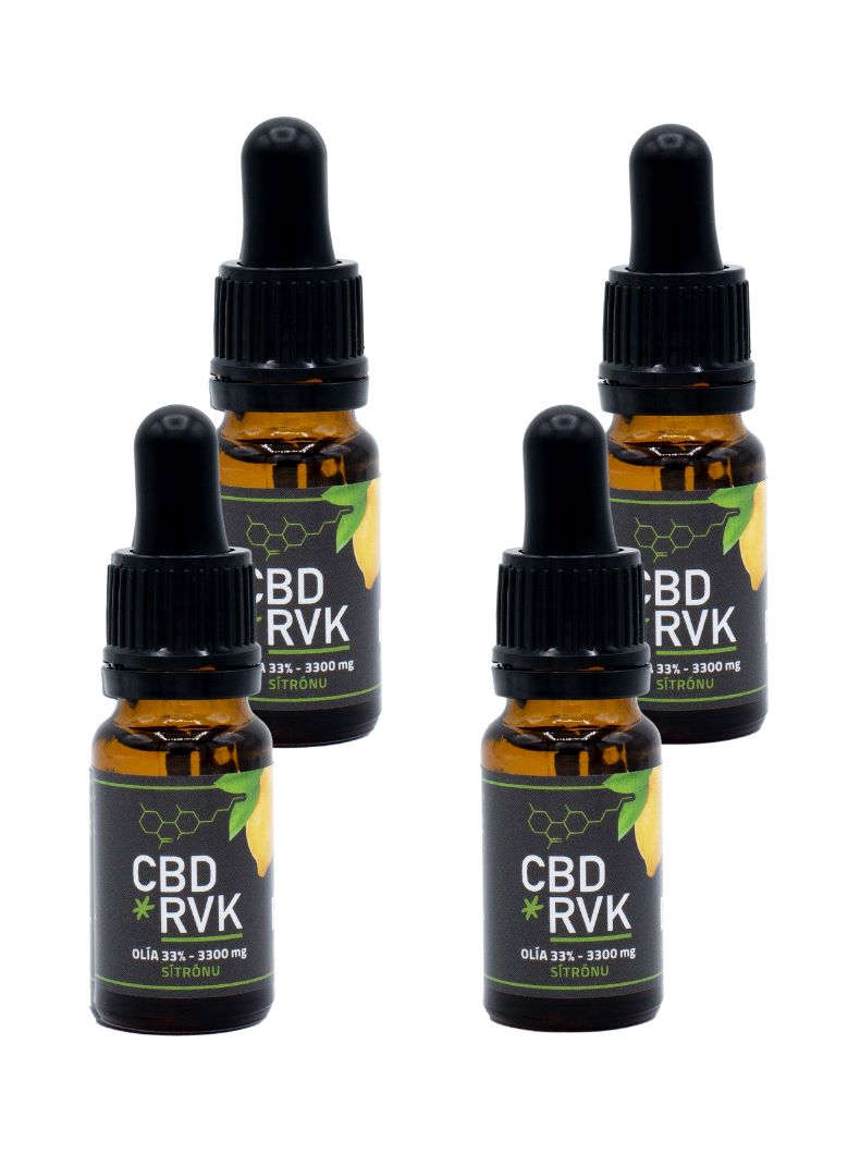 4-pack Premium oil 33% with lemon