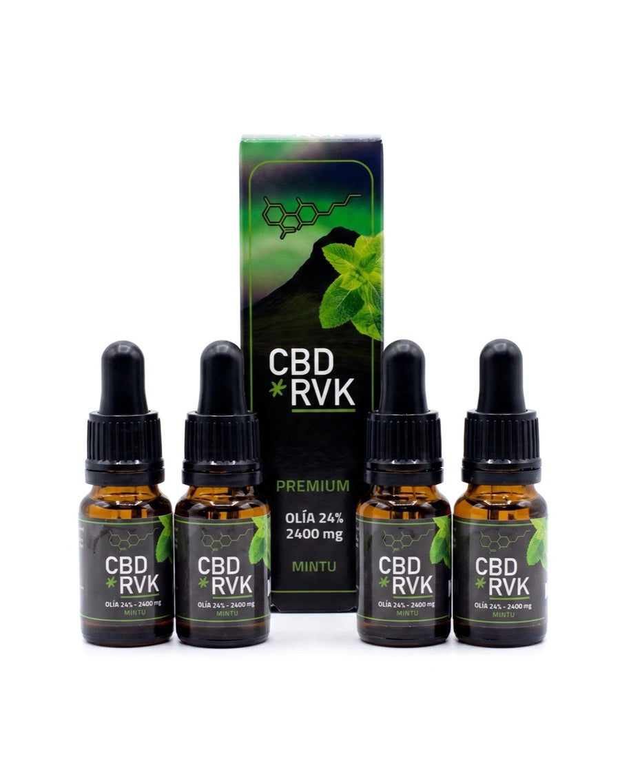 4-pack premium CBD oil 24% mint