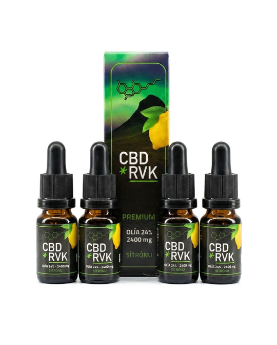 4-pack premium CBD oil 24% lemon